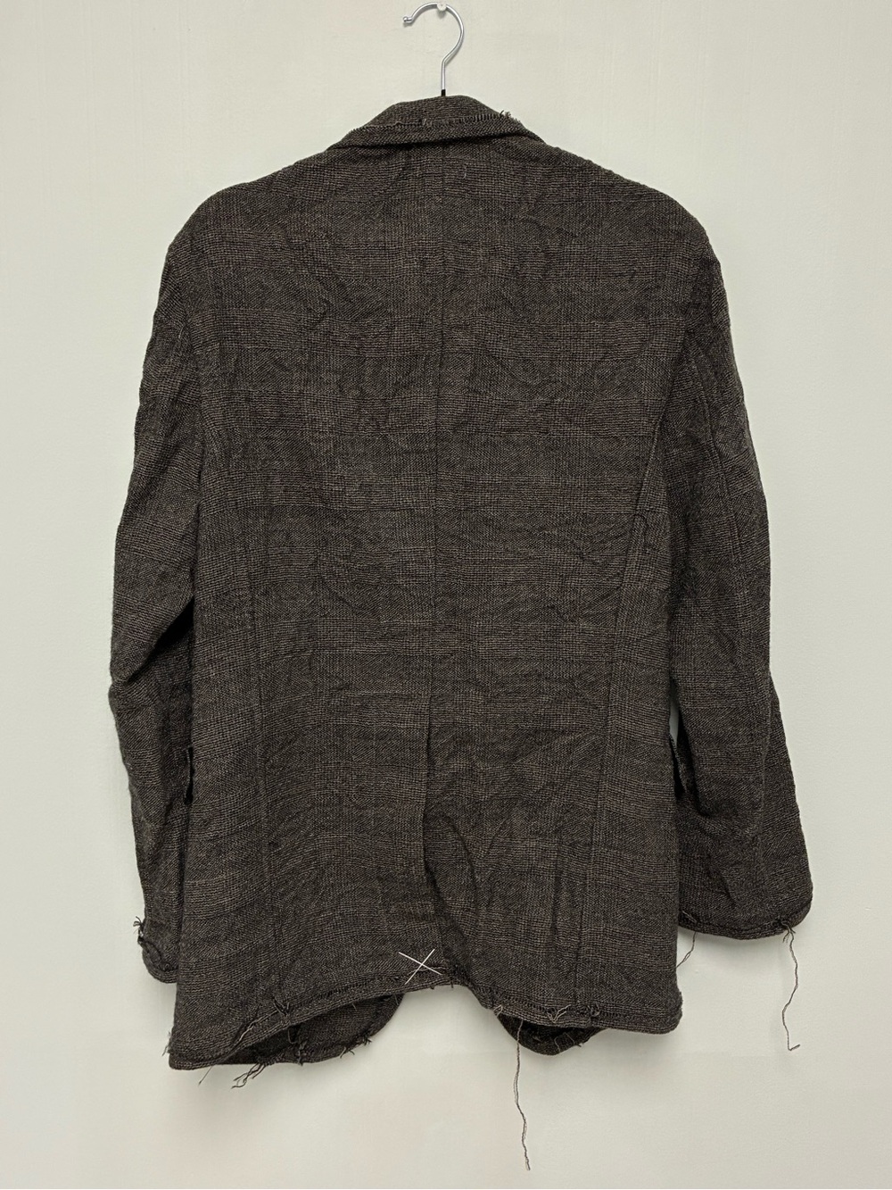 $1698 R13 Frayed Edge Oversized Ragged Blazer XS - Picture 15 of 16